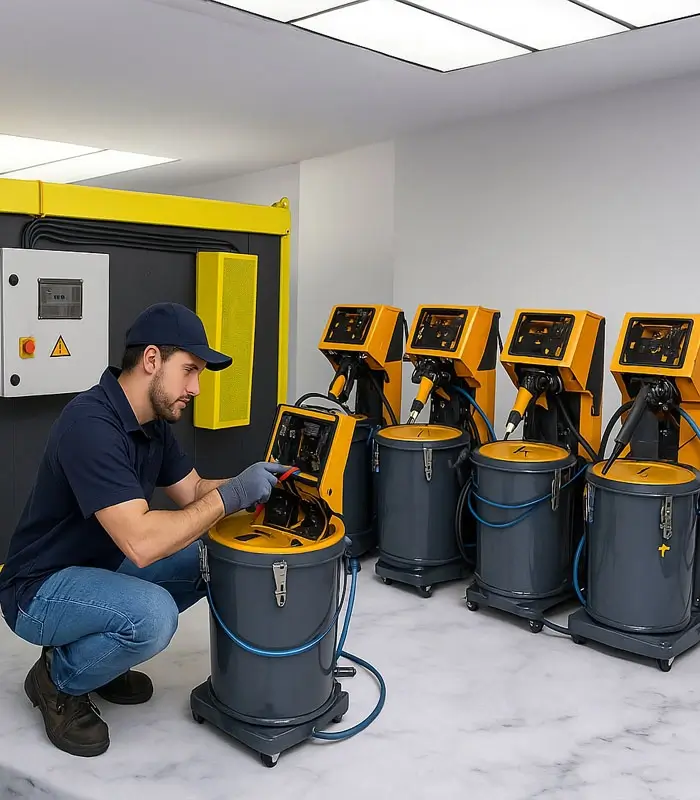 Demirkıran, elektrostatik toz boya, yaş boya ekipmanları ve komple boyama tesisleri